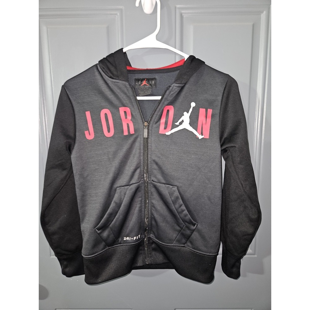 Small 8-10 Boys Air Jordan Zip Fleece‎ Jacket NWOT